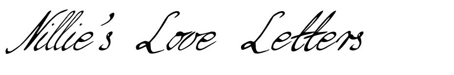 Nillie's Love Letters  font